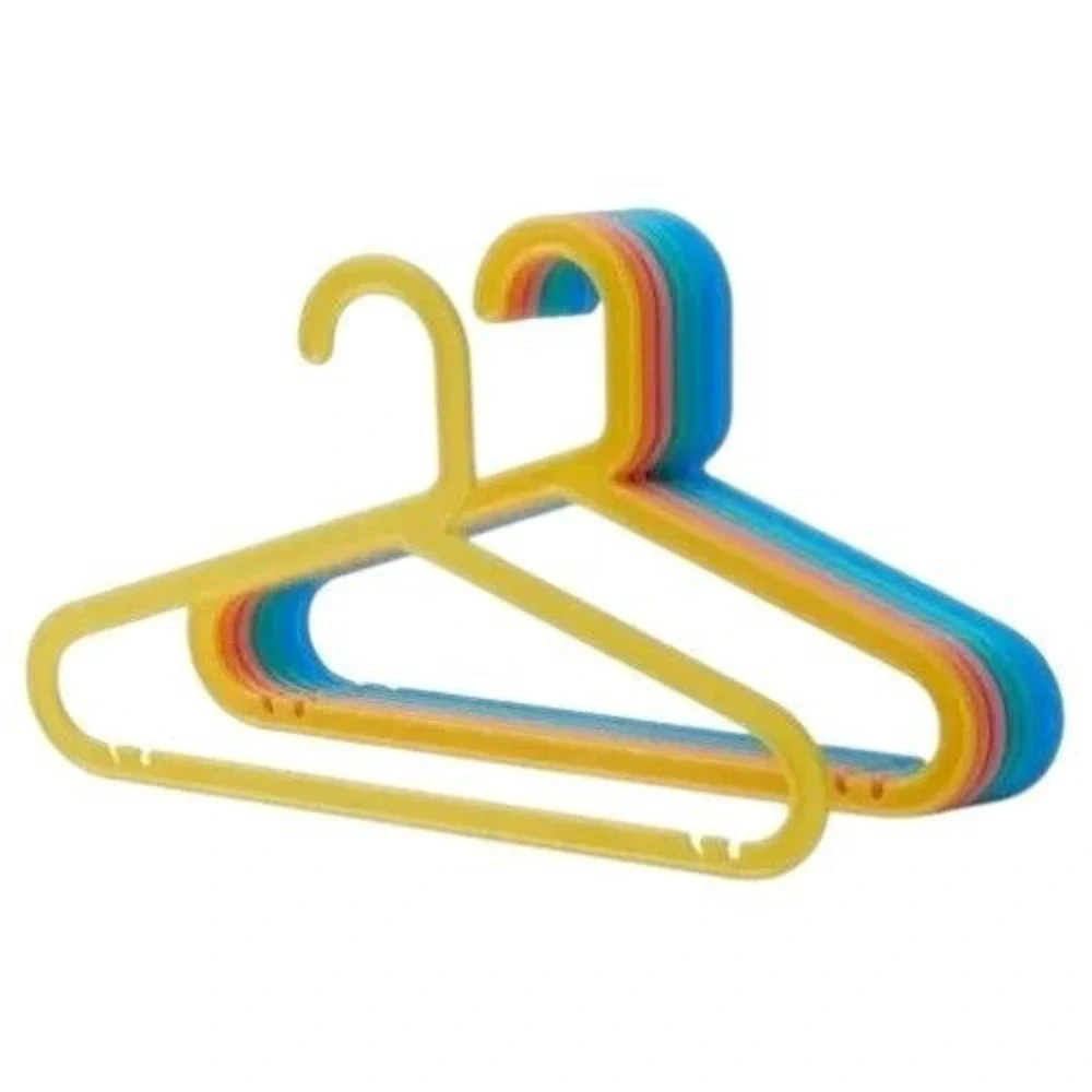 Colorful IKEA BAGIS Kids Hangers‎ – 8-Piece Set for Toddler & Baby Clothes